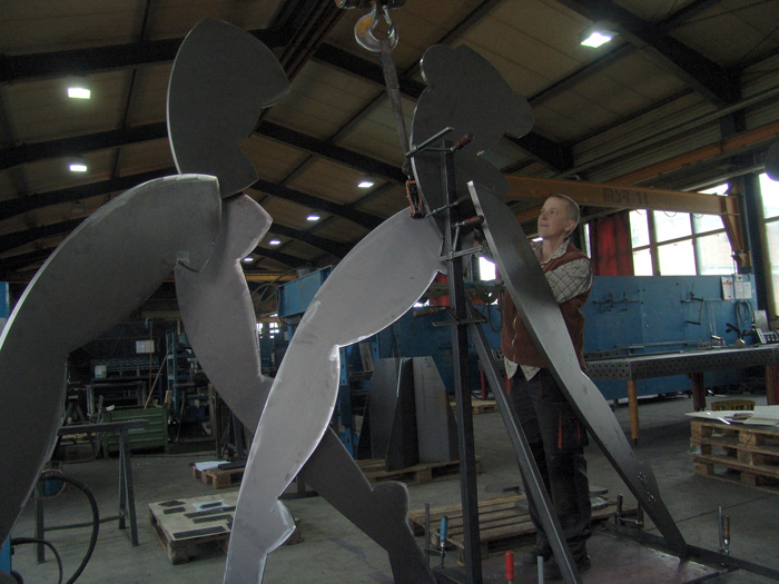 Agnes Keil, steelsculpture for elpro/switzerland